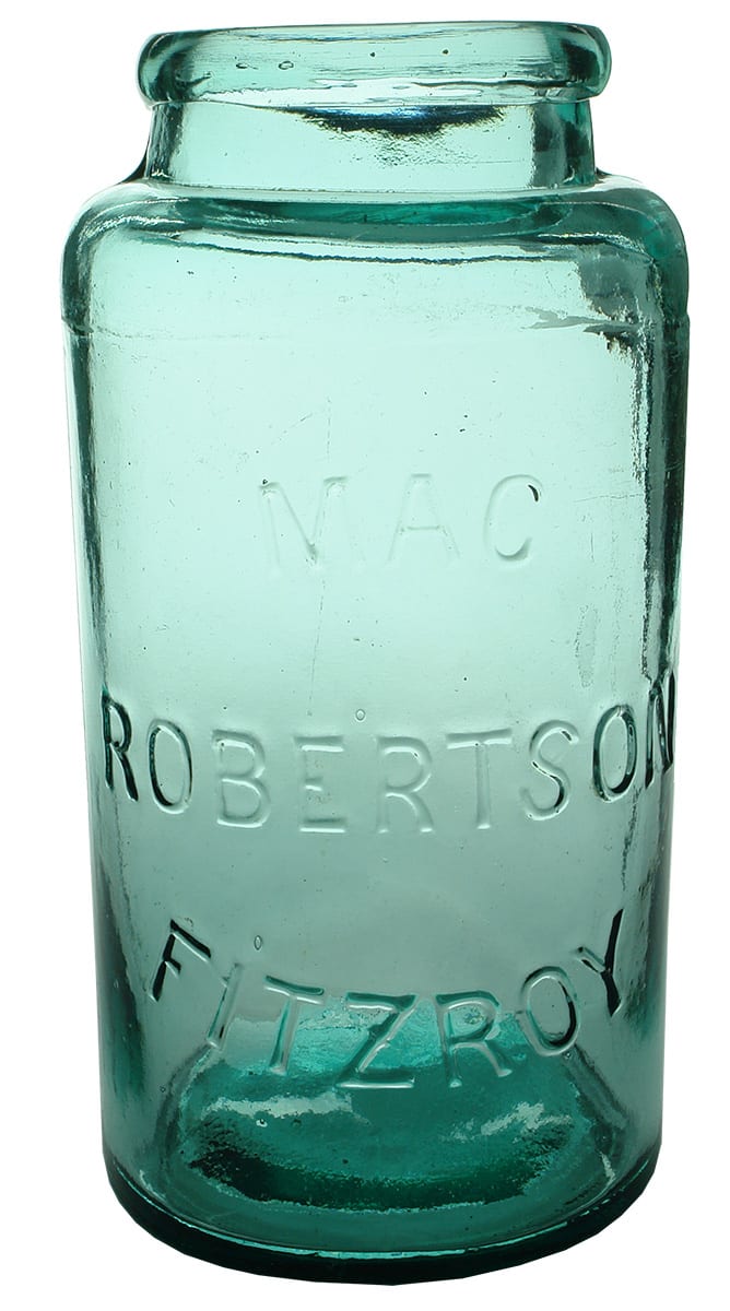 Mac Robertson Fitzroy Glass Lolly Jar