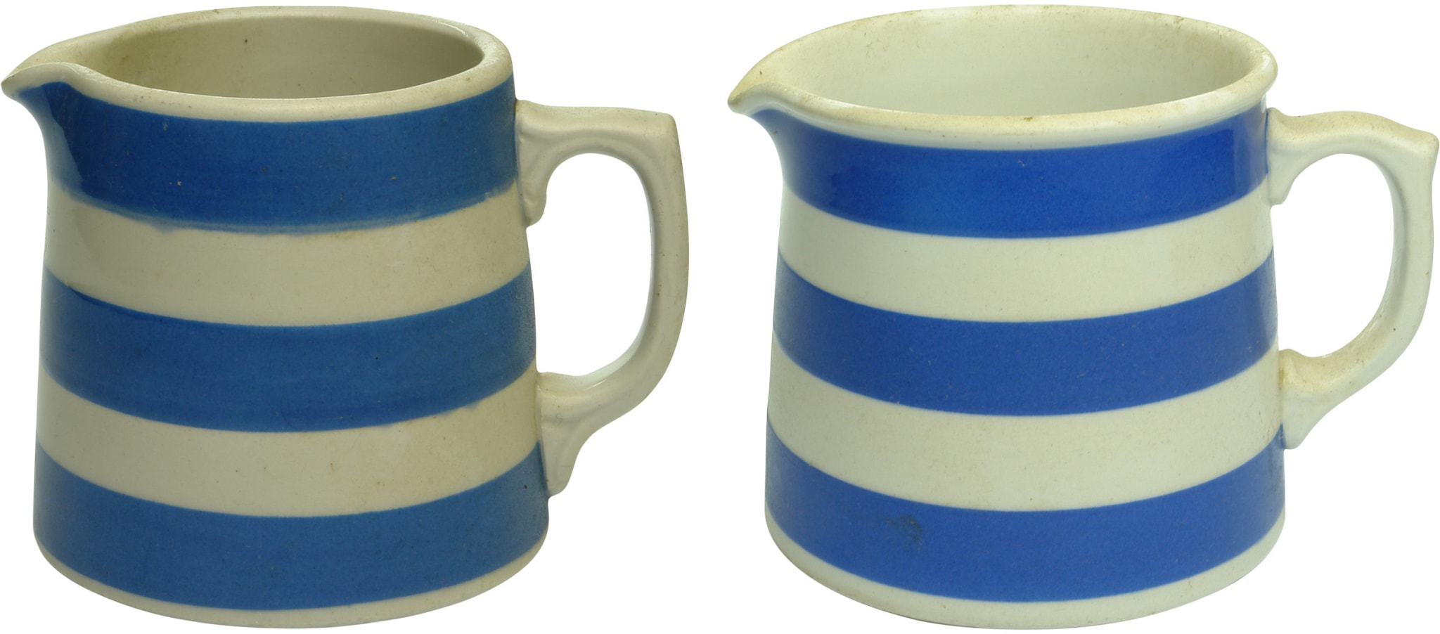 Blue and White Banded Jugs Fowler Hoffman