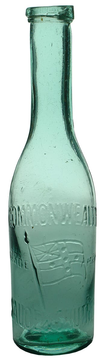 Commonwealth Sauce Chutney Antique Glass Bottle