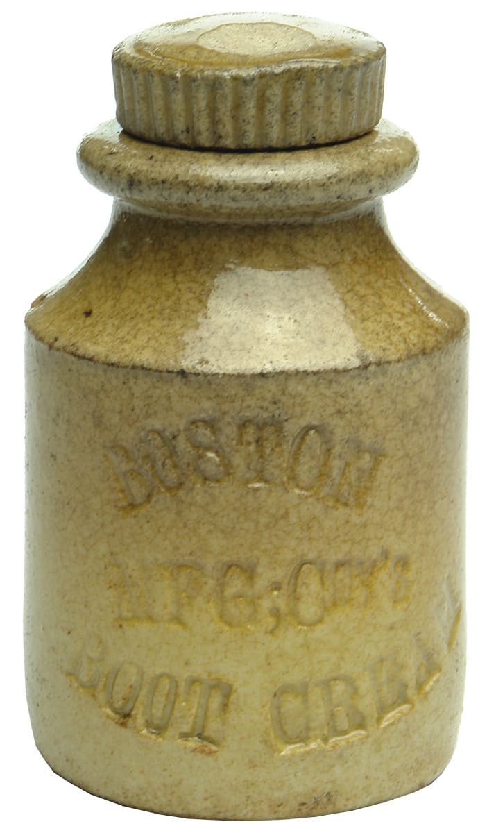 Abbott Sole Agents Boston Boot Cream Bendigo Pottery Jar