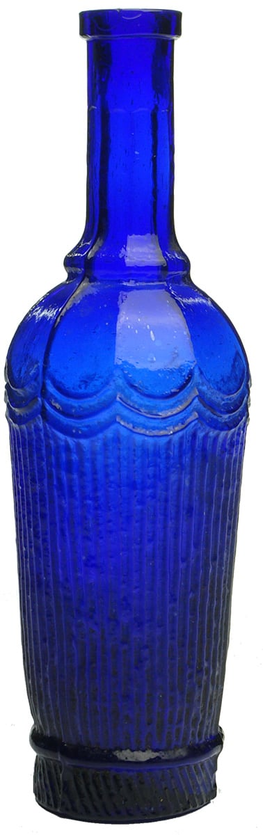 Cobalt Blue Condiment Salad Oil Bottle