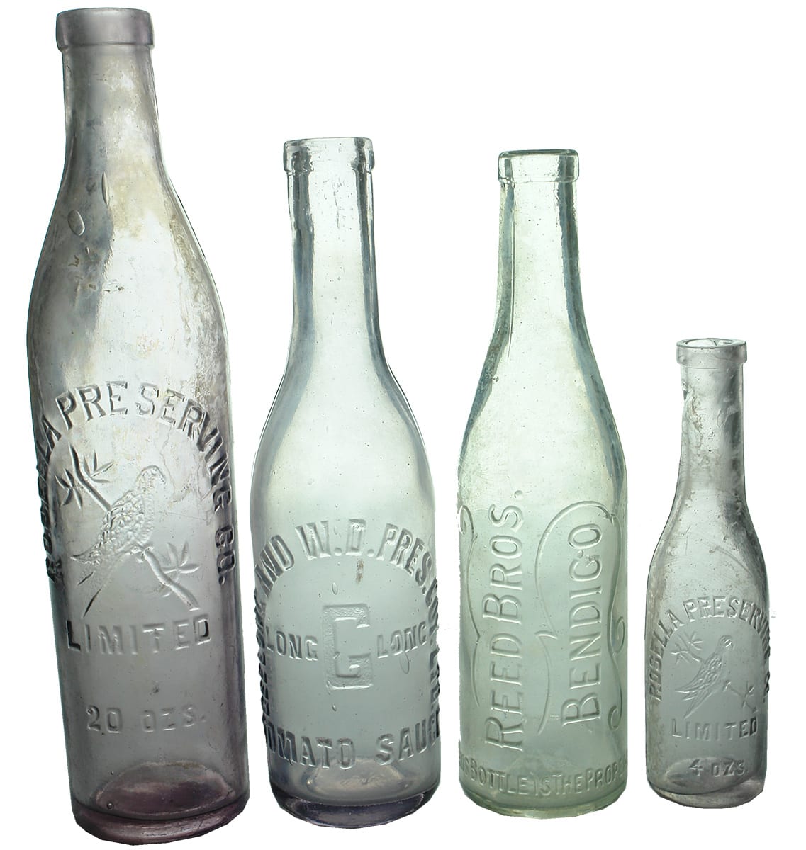 Antique Victorian Tomato Sauce Bottles