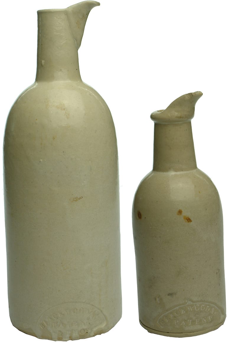 Blackwood Patent Syphon Antique Stoneware Ink Bottles