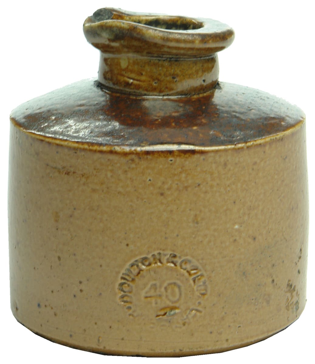 Doulton Lambeth Stoneware Ink Bottle