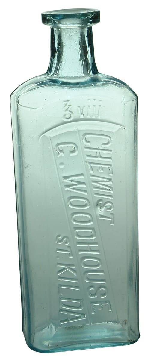 Woodhouse St Kilda Chemist Antique Bottle