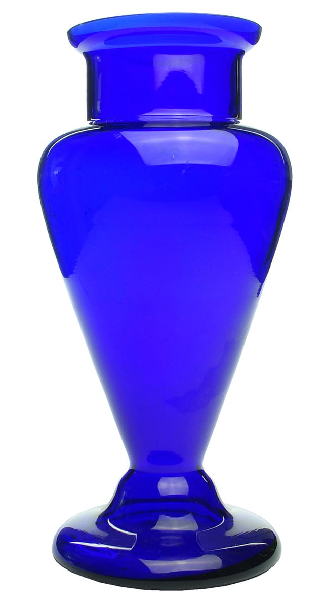 Urn Shaped Cobalt Blue Pharmacy Display Jar