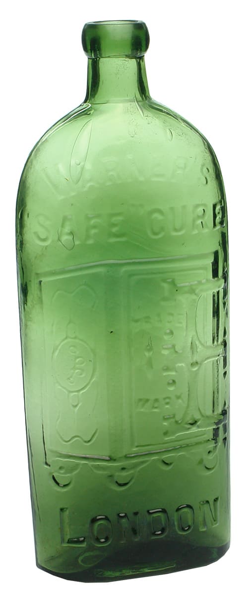 Warner's Safe Cure London Green Glass Bottle