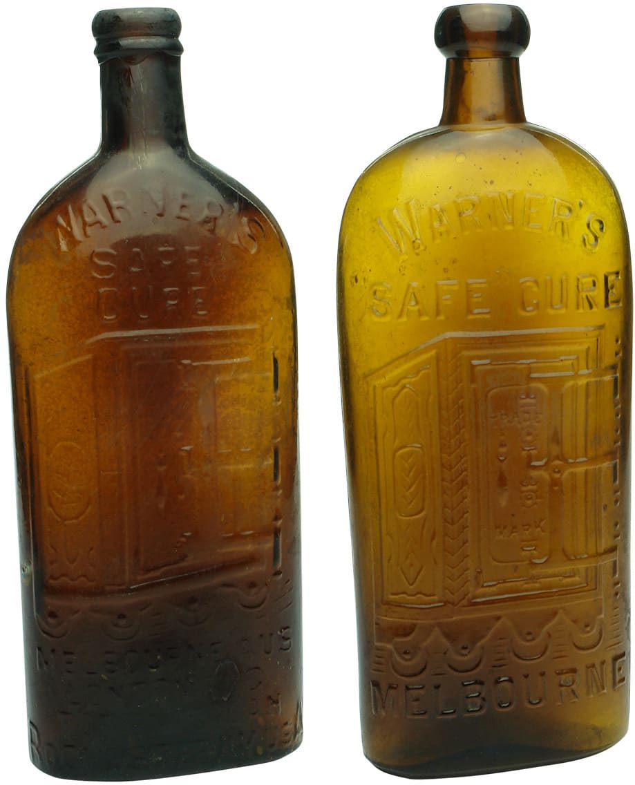 Warners Safe Cures Antique Bottles