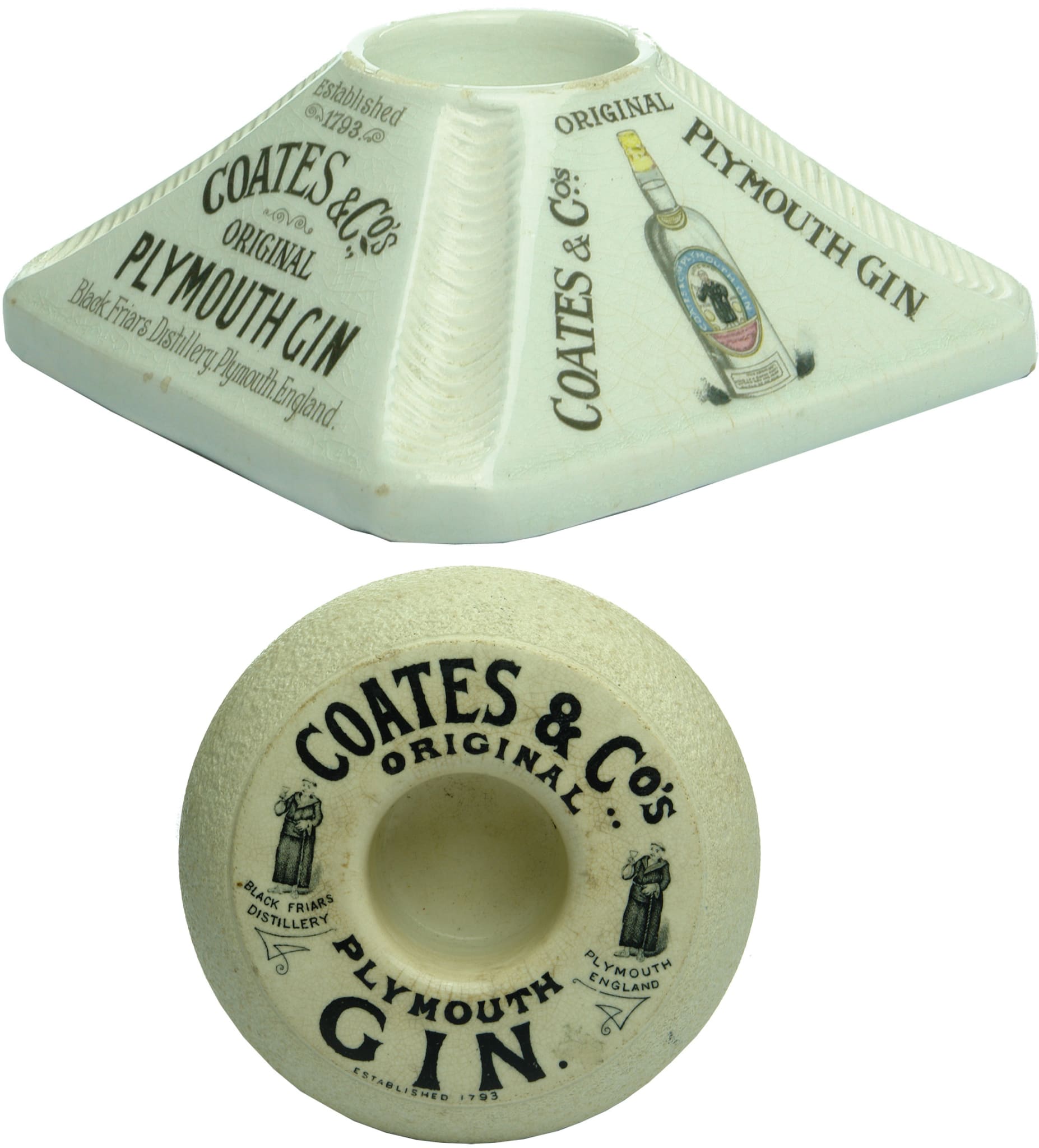 Coates Plymouth Gin Ceramic Match Strikers