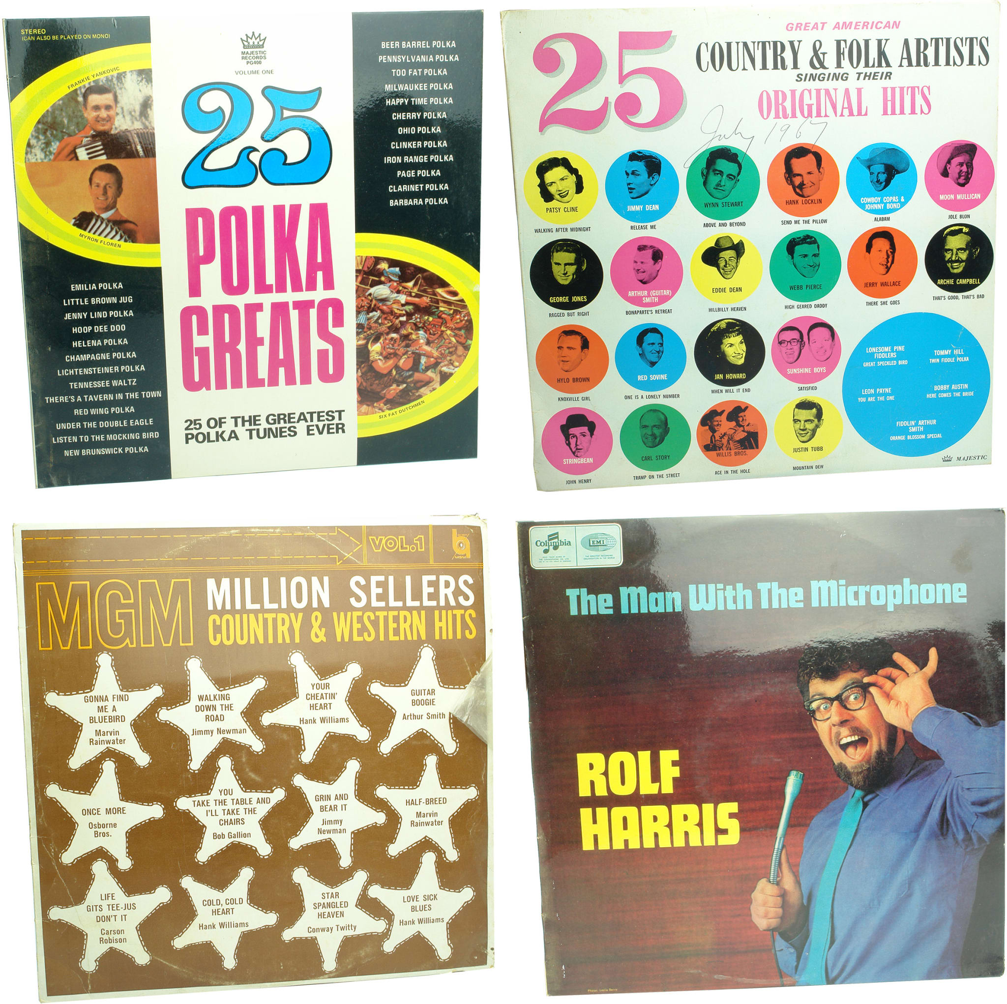 Collection Vintage Vinyl Records Albums