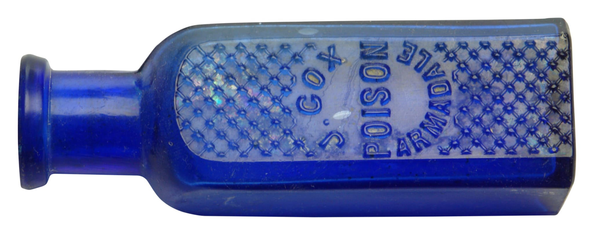 Cox Poison Armadale Cobalt Blue Poison Bottle