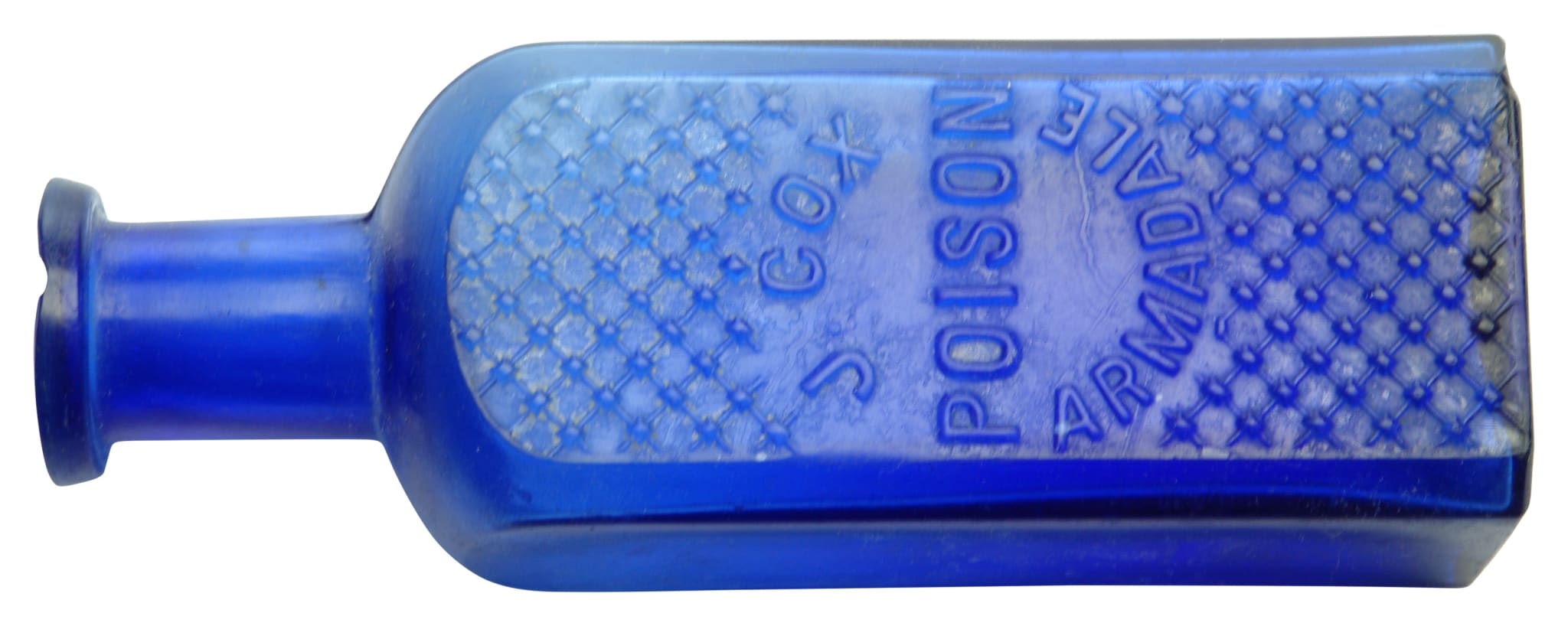 Cox Poison Armadale Cobalt Blue Poison Bottle