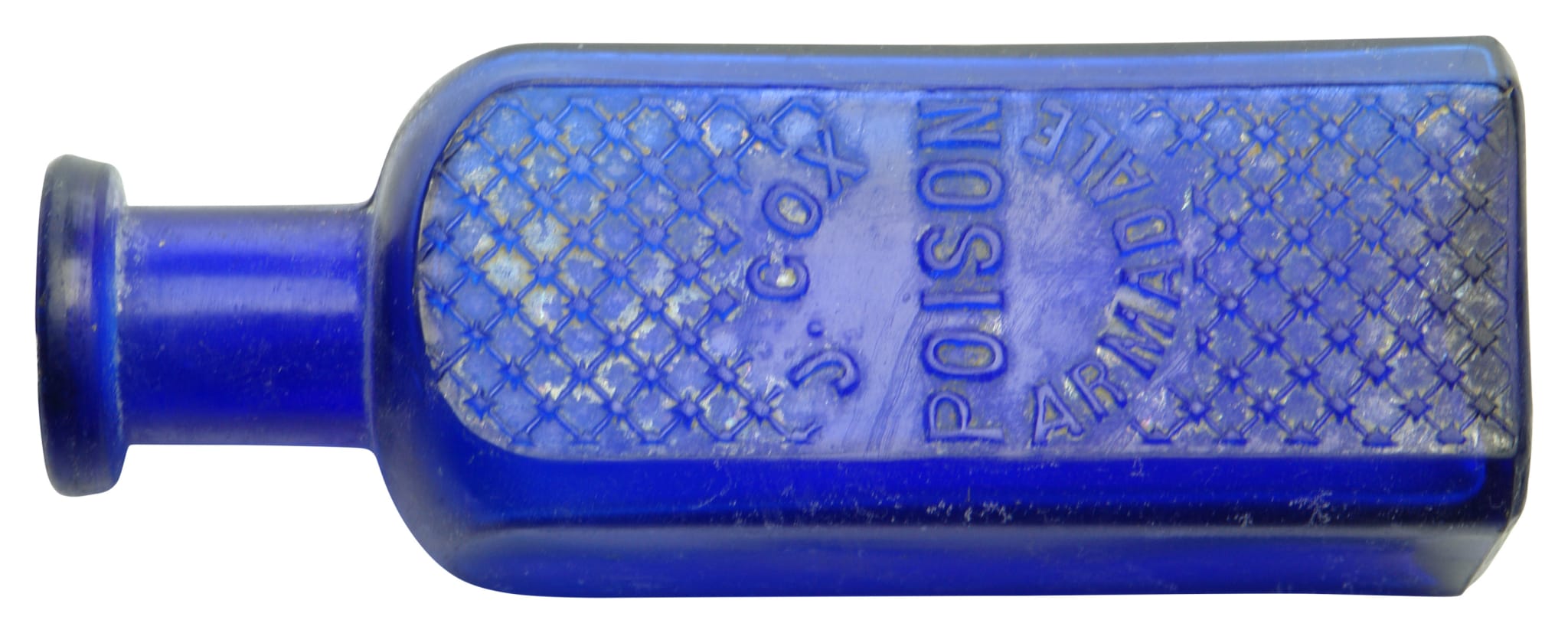 Cox Poison Armadale Cobalt Blue Poison Bottle