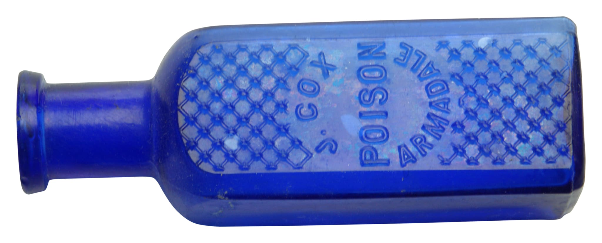 Cox Poison Armadale Cobalt Blue Poison Bottle