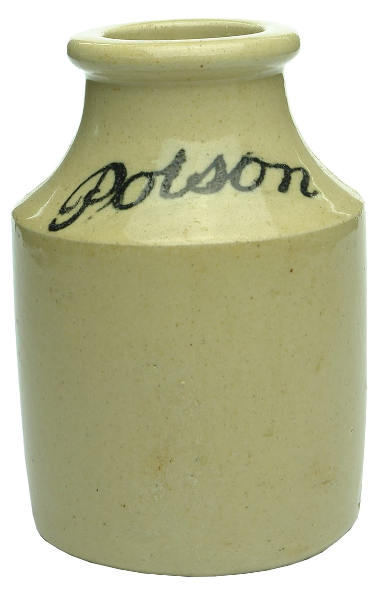 Poison Doulton Lambeth Stoneware Jar