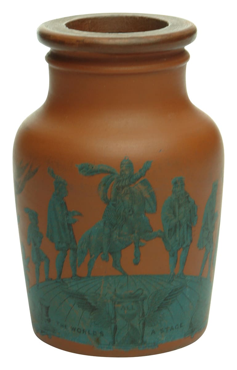 Shakspeare Born Terracotta Prattware Jar