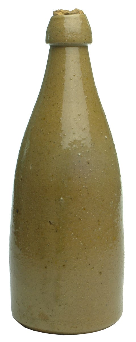 Plain Tan Pottery Ginger Beer Plumridge Geelong Beechworth
