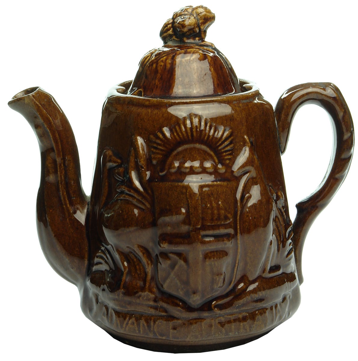 Alloa Pottery Australian Coat of Arms Teapot