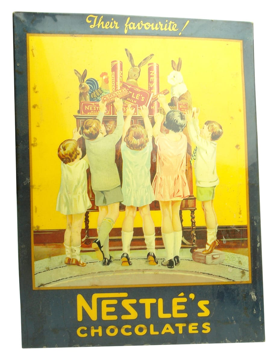 Nestle's Chocolate Counter Advertising Promotional Sign