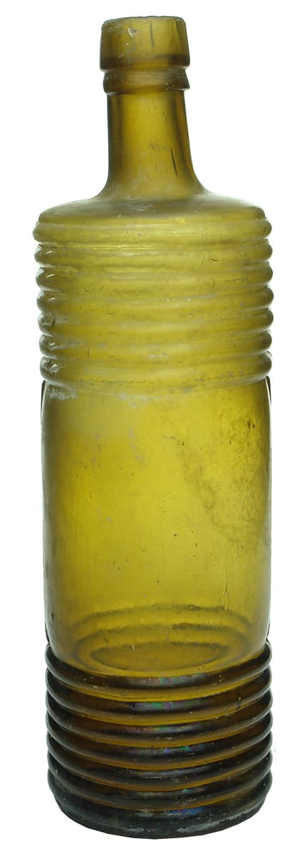 Amber Glass Cylinder Bottle