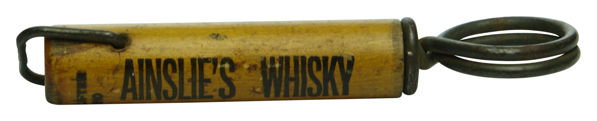 Ainslie's Whisky Advertising Corkscrew Crown Seal Opener