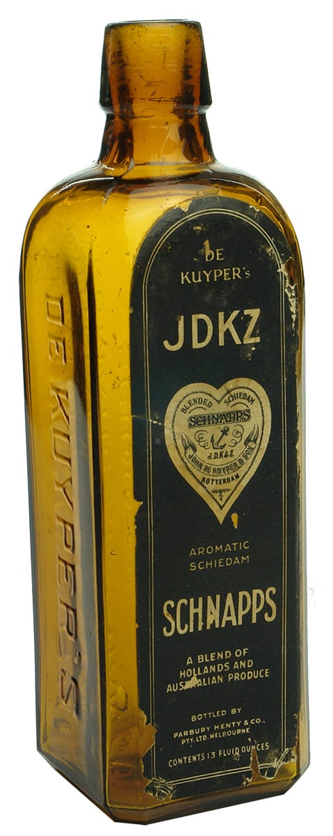 JDKZ De Kuyper's Aromatic Schiedam Schnapps Bottle