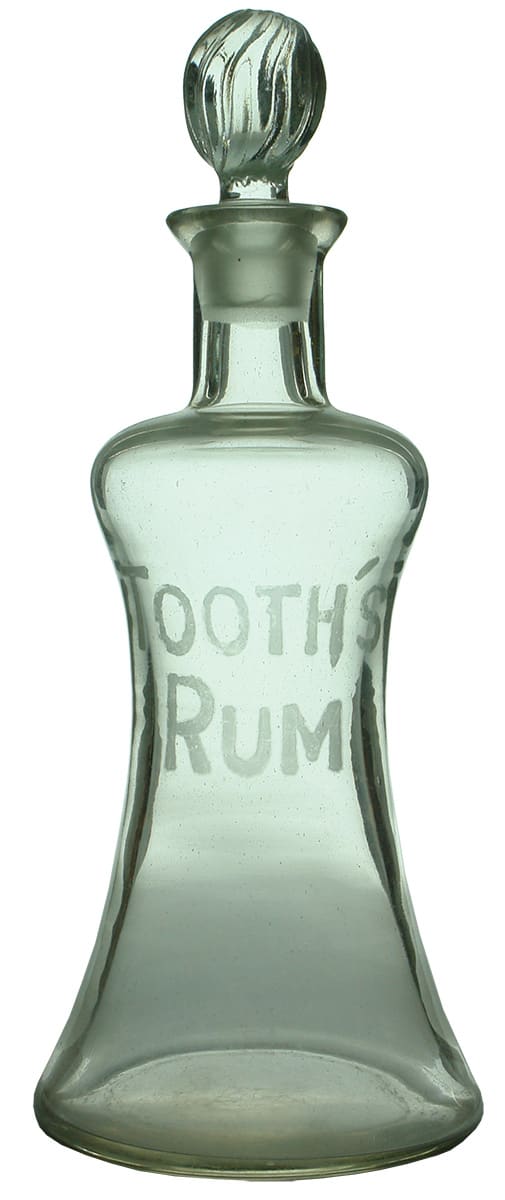 Tooth's Rum Etched Decanter