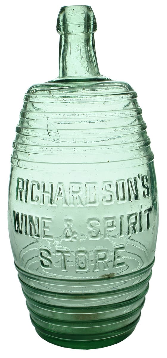 Richardson's Wine & Spirit Store Barrel Bottle