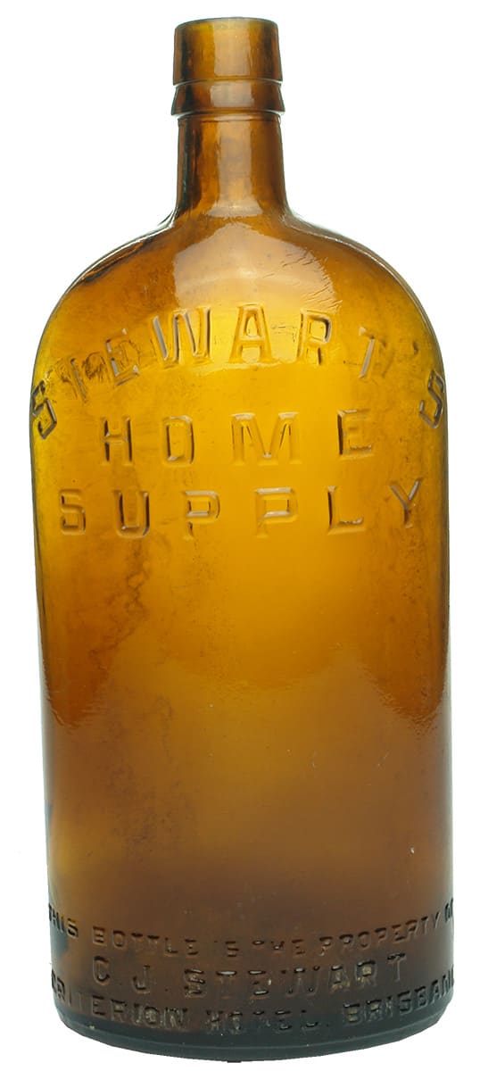 Stewart's Home Supply Criterion Hotel Brisbane Bottle