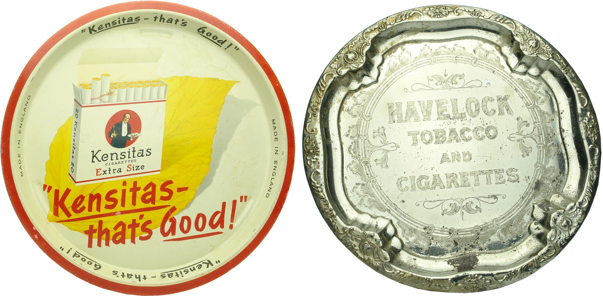 Vintage Cigarette Tobacco Advertising Trays