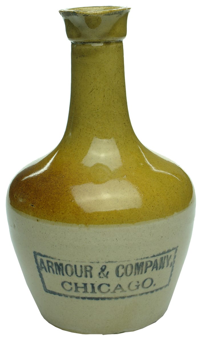 Armour Company Chicago Stoneware Whisky Jug