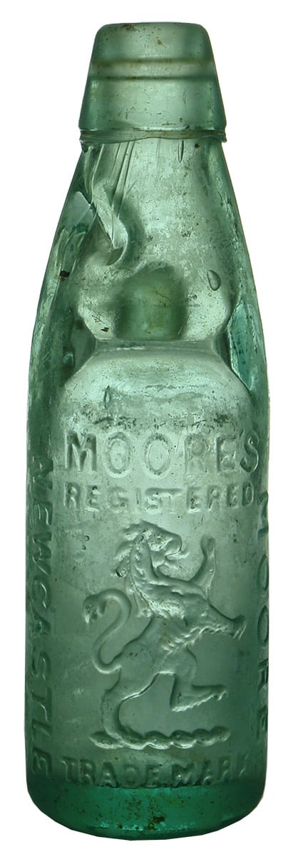 Moore Newcastle Maitland Lion Codd Marble Bottle