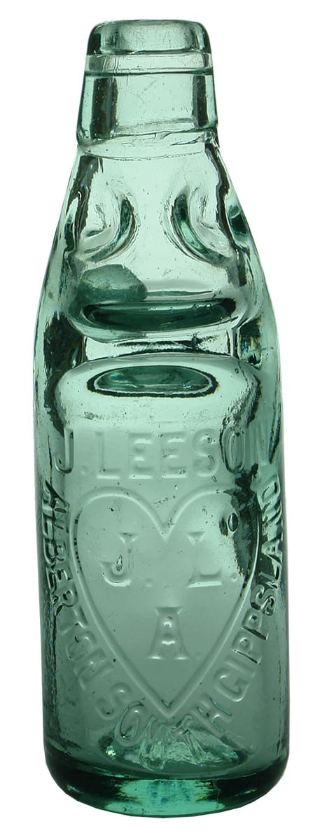 Leeson Alberton South Gippsland Love Heart Codd Bottle