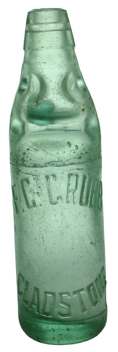 Grubb Gladstone Soda Codd Marble Bottle
