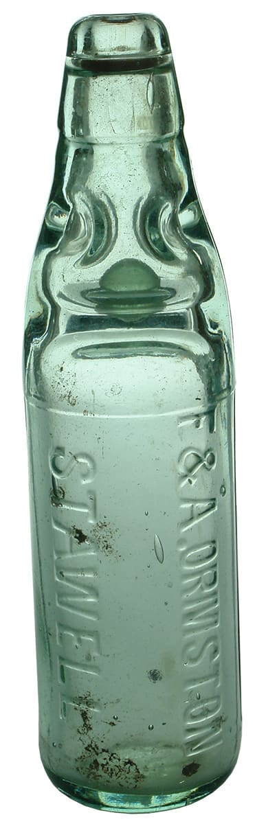 Ormston Stawell Antique Codd Marble Bottle