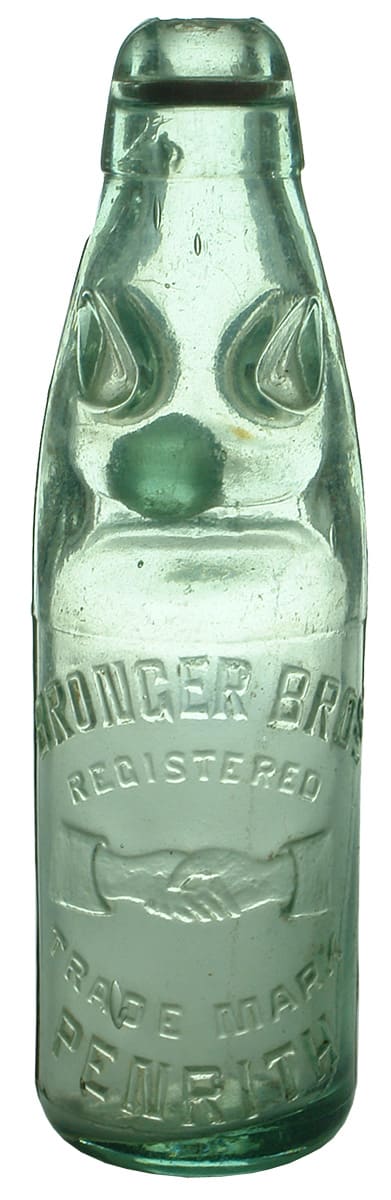 Bronger Bros Clasped Hands Penrith Codd Bottle