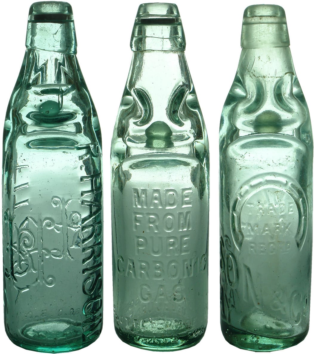 Antique Codd Patent Marble Bottles