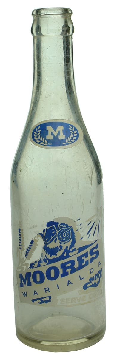 Moores Warialda Vintage Ceramic Label Bottle