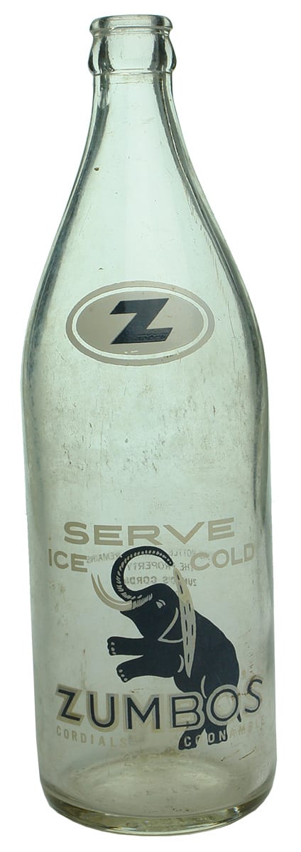 Zumbo's Coonamble Elephant Ceramic Label Bottle