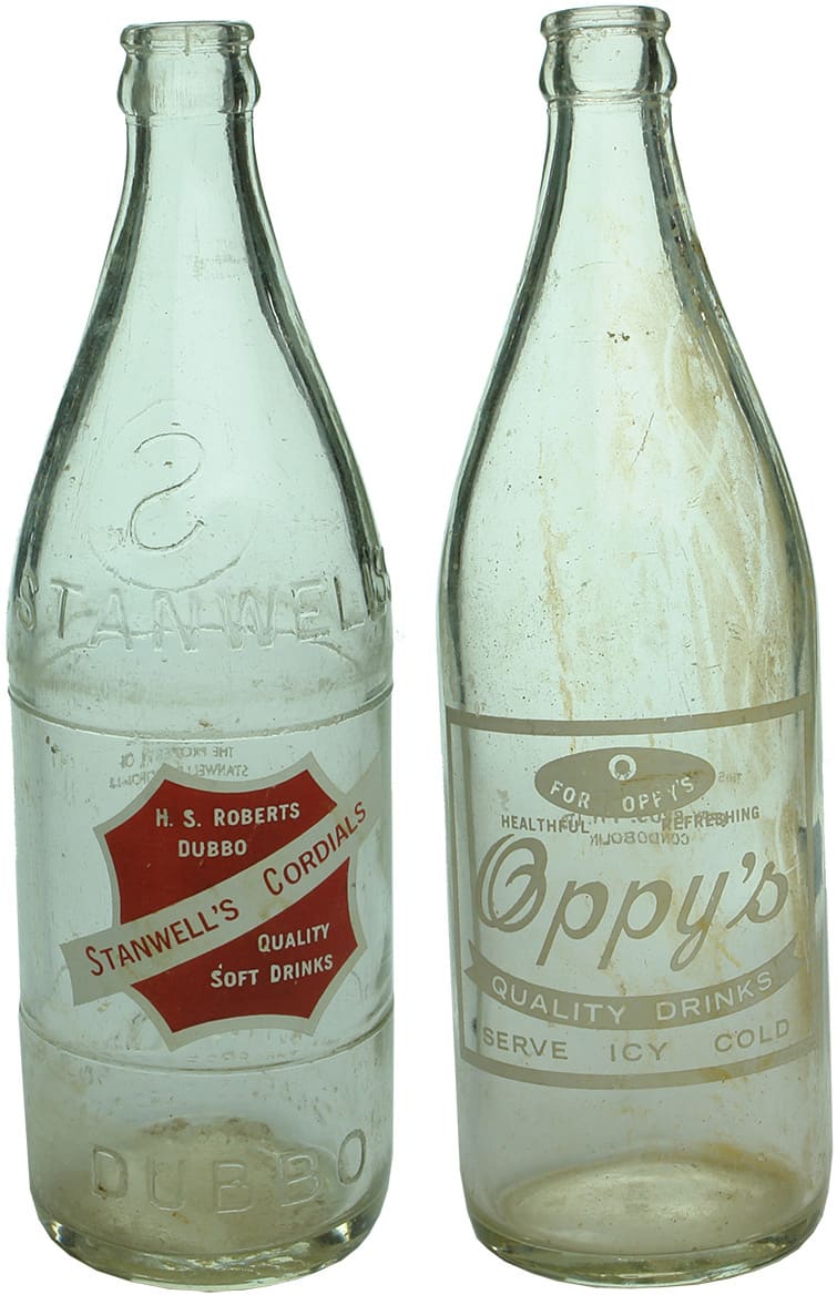 Stanwell's Oppy's Ceramic Label Vintage Bottles