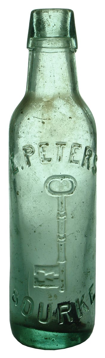Peters Bourke Key Antique Bottle