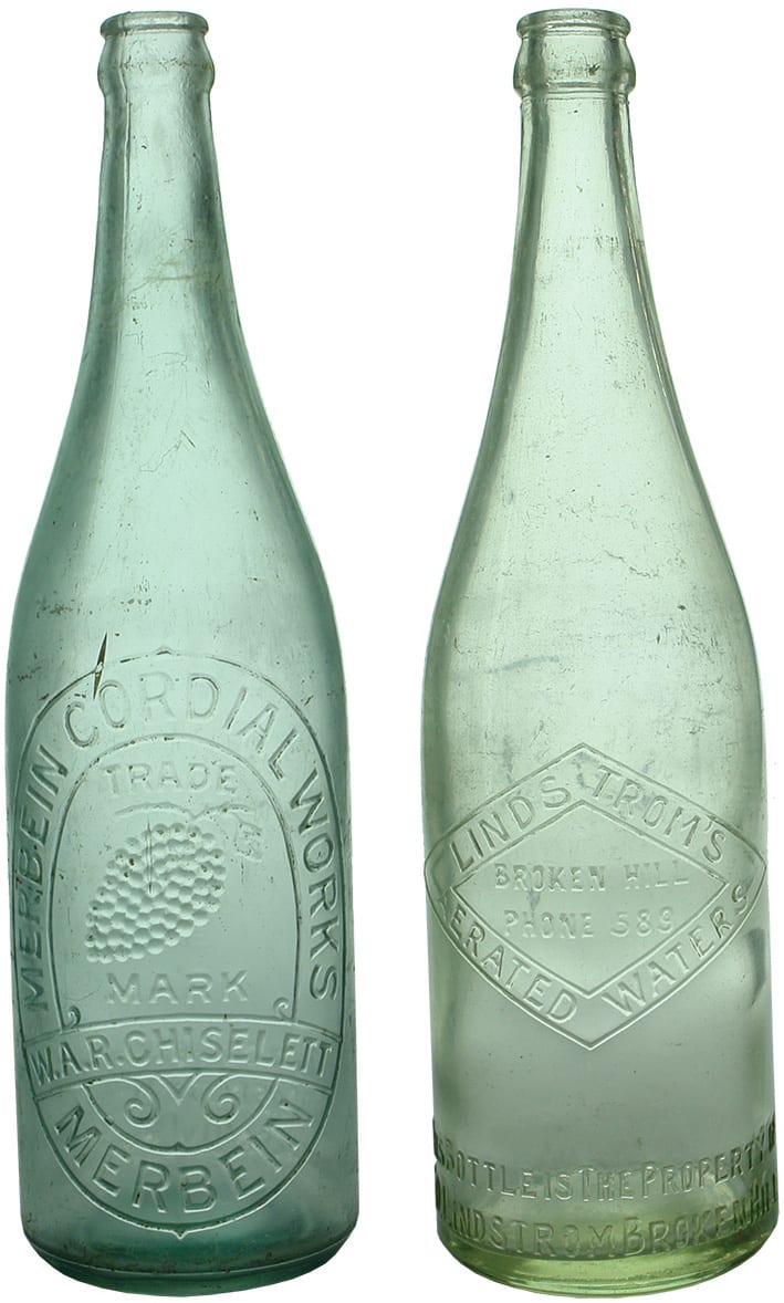 Merbein Lindstrom Crown Seal Vintage Bottles