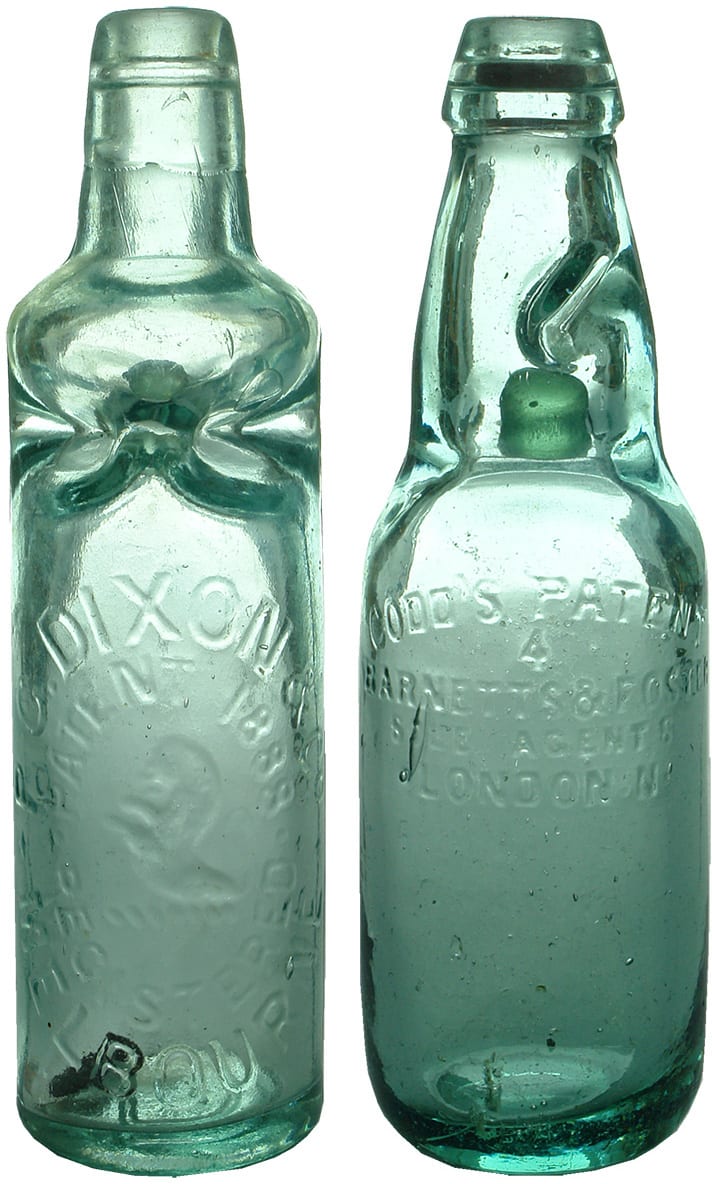 Dixons Patent Codds Patent Antique Bottles