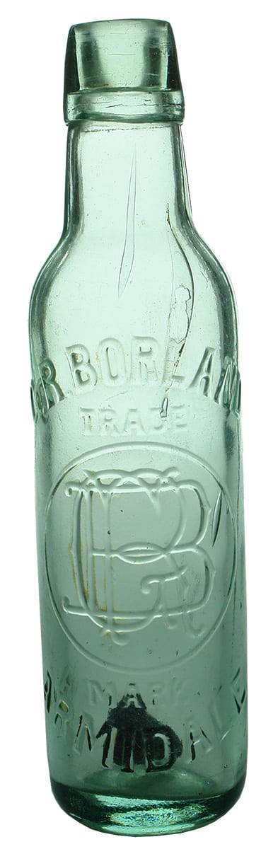 Borland Armidale Antique Soft Drink Bottle