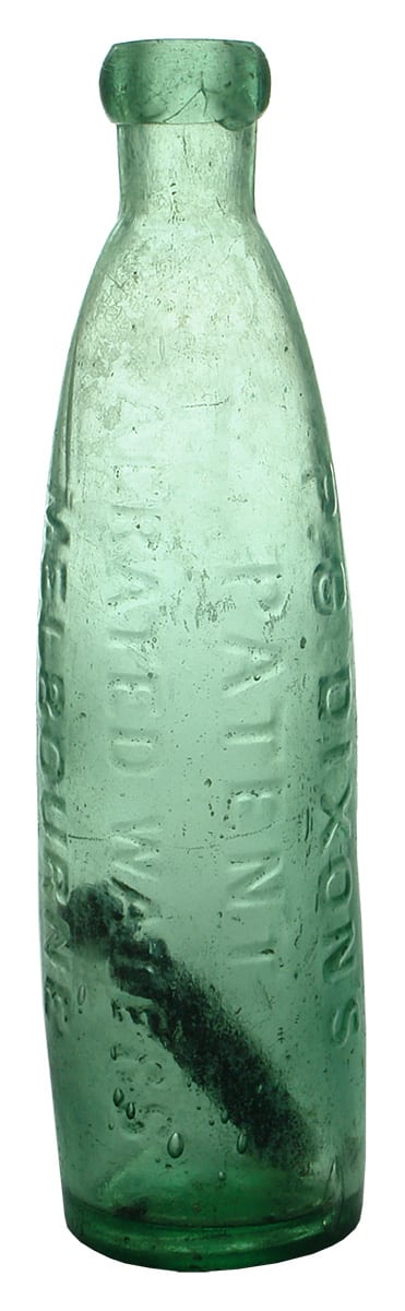 Dixon's Patent Aerated Waters Melbourne Bottle