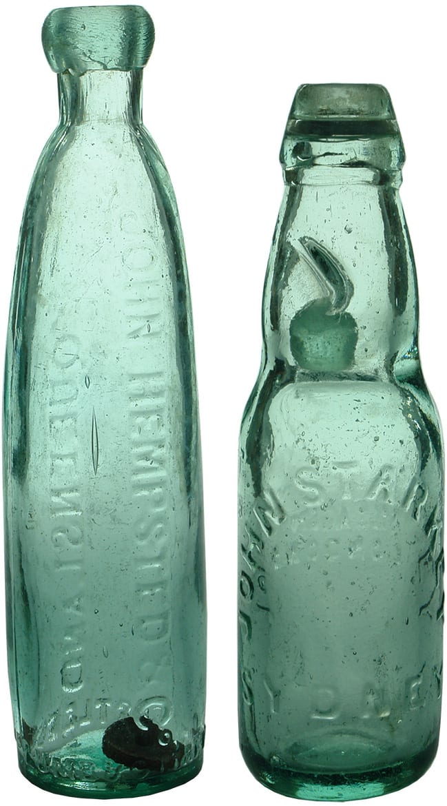Codd Adams Barretts Patent Bottles