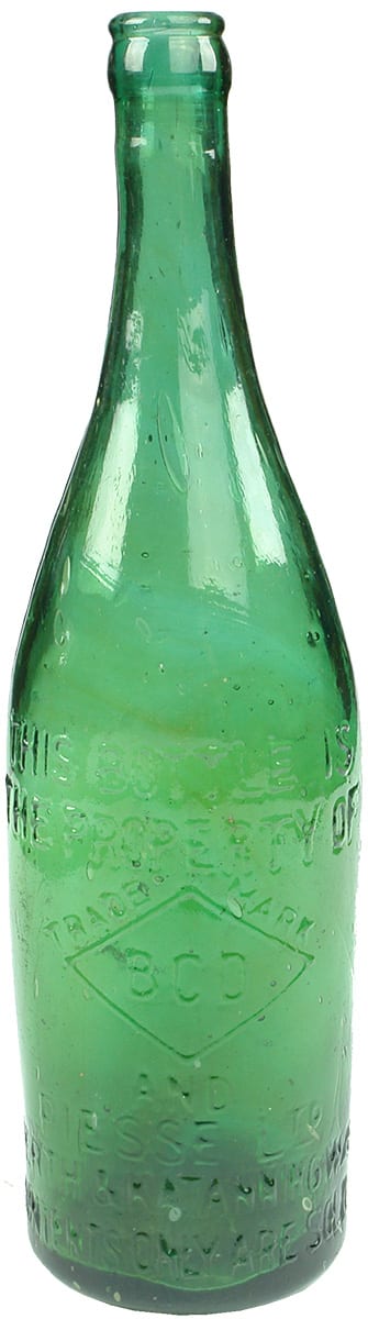 BCD Piesse Perth Katanning Antique Beer Bottle