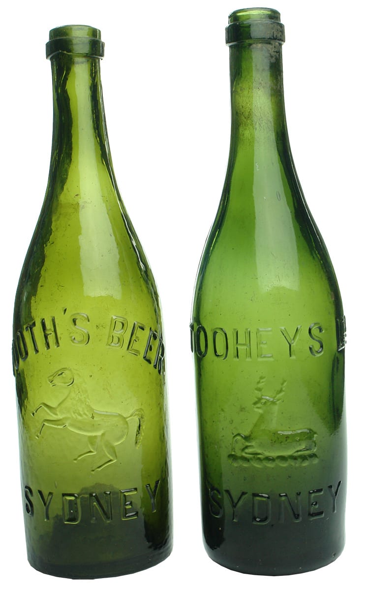 Tooths Tooheys Antique Beer Bottles