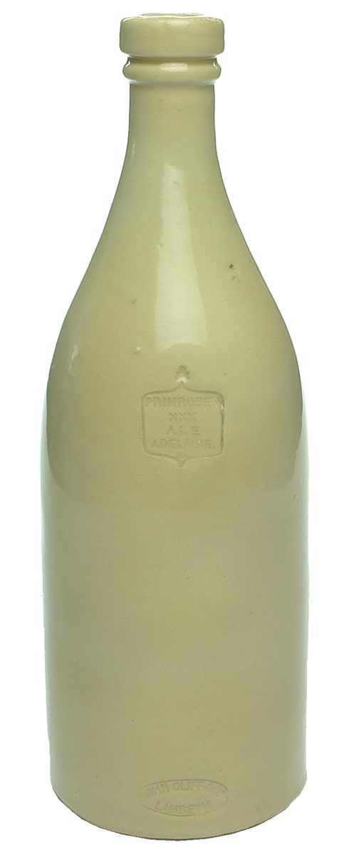 Primrose XXX Ale Adelaide John Cliff Lambeth Stoneware Bottle