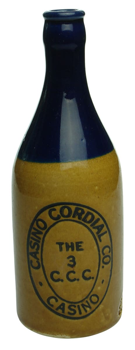 Casino Cordial Fowler Crown Seal Ginger Beer Bottle